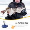 Pêche sur glace hivernale intensive - Canne à pêche avec indicateur de touche et drapeau; Outils Portables pour la Pêche sur Glace 1 Ensemble