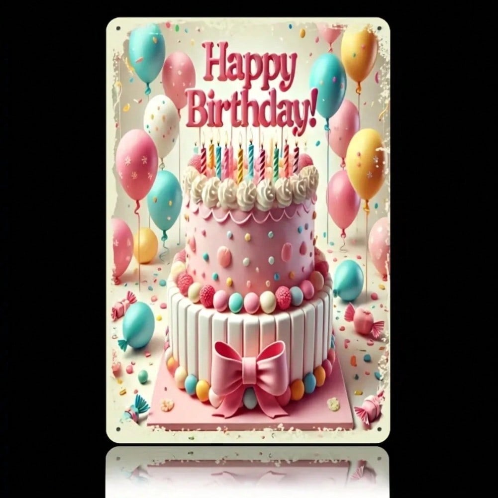 

Vintage Metal Tin Sign 8x12 Wall Decor Birthday Gift Garage Bar 20x20 різнокольоровий