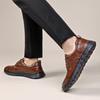 Brand Outdoor High Quality Leather Casual Shoes Men's Lace Up Outdoor Comfort Jogging Oxford Shoes Business Office Casual Shoes