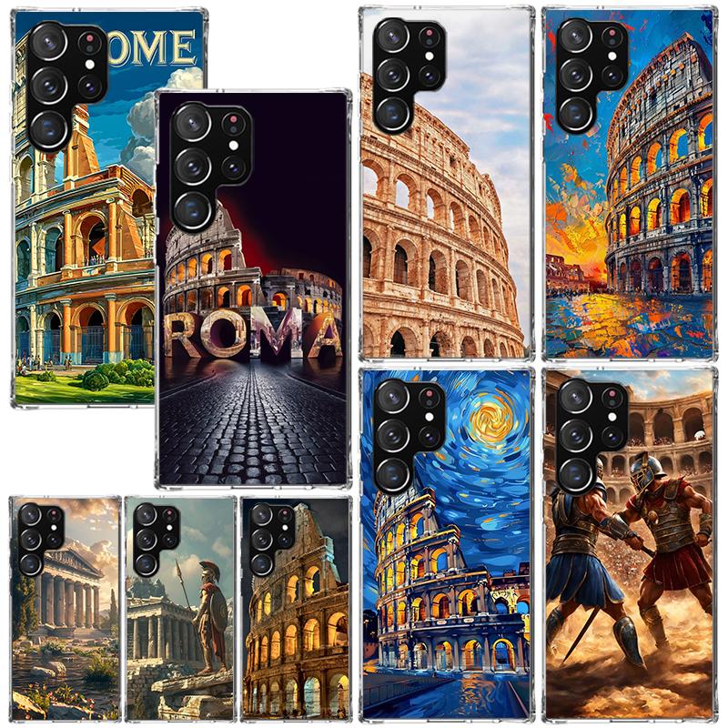 Roman Colosseum Phone Case For Samsung Galaxy S26 S25 Edge S24 FE S23 S22 Ultra S21 Plus S20 + Art Fundas Back Cover Galaxy S25