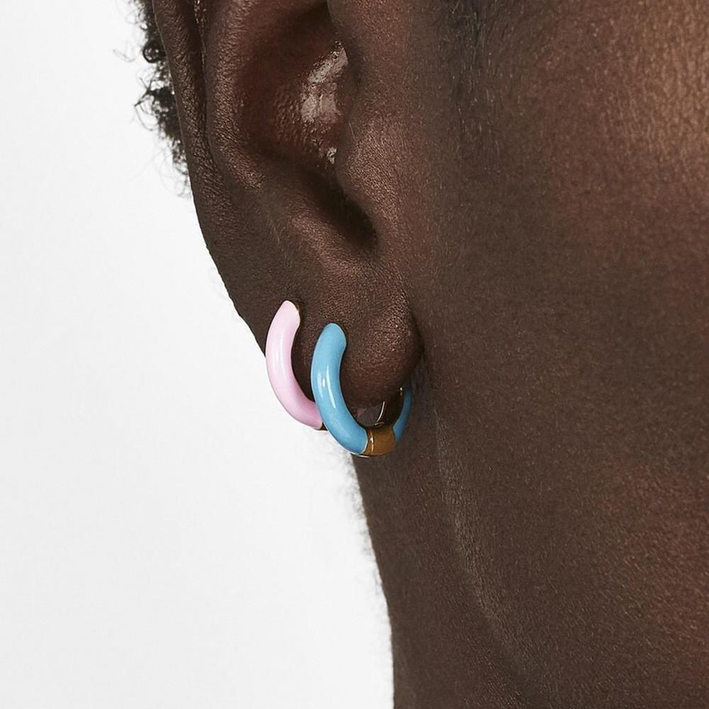 Lovely Metal Geometric Stud Earrings For Women Colorful Design 2021