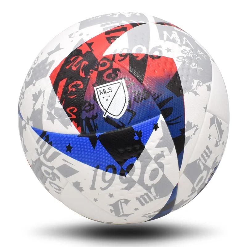 Sømløs fotball Størrelse 5 PU Standard Lagkamp Fotball Treningsliga Baller Utendørs Sport Høykvalitets ball