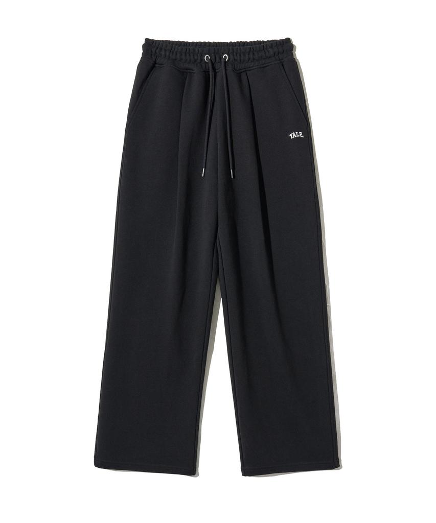 YALE Small Arch One-Tuck Sweatpants_Black