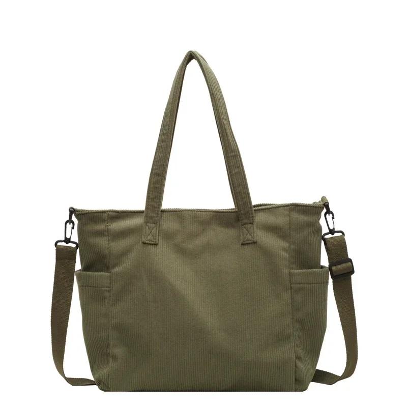 Новая женская диагональная сумка Straddle Bag большой емкости, модная легкая однотонная вельветовая сумка высокого качества