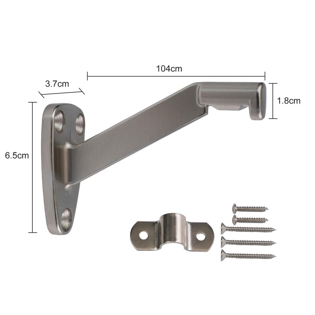 Aluminum Alloy Handrail Bracket Set for Stairway Support and Safety