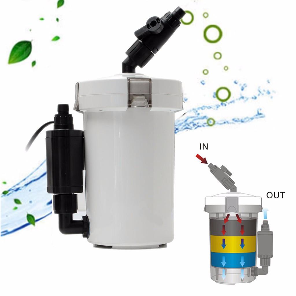 HW-603BL 6W External Canister Filter Table Top Aquarium Fish Tank 400L/h Mini Aquarium External Canister Filter 1Pcs