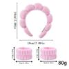 3pcs/lot women Sponge Spa Headband with Wristbands wrist wash band Ladies Wide Padded Headband Skin Care muñequeras skincare