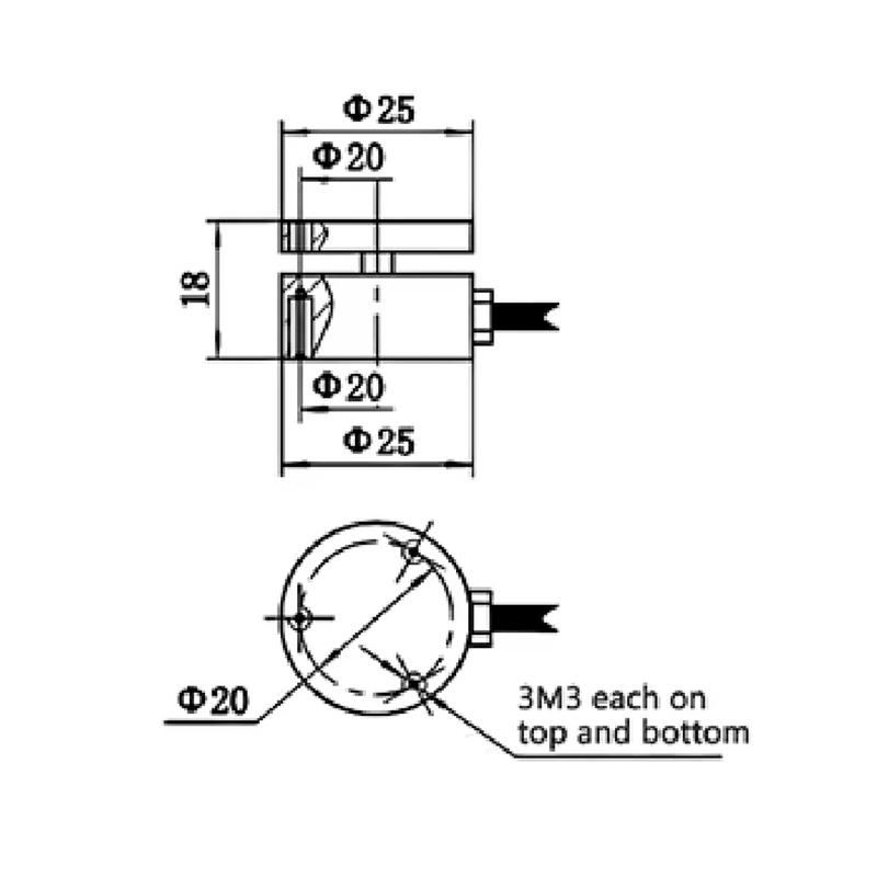 Miniature Load Cell with RS485 Digital Transmitter Modbus-RTU Output High Precision Pressure Sensor 500kg 1000kg 2000kg