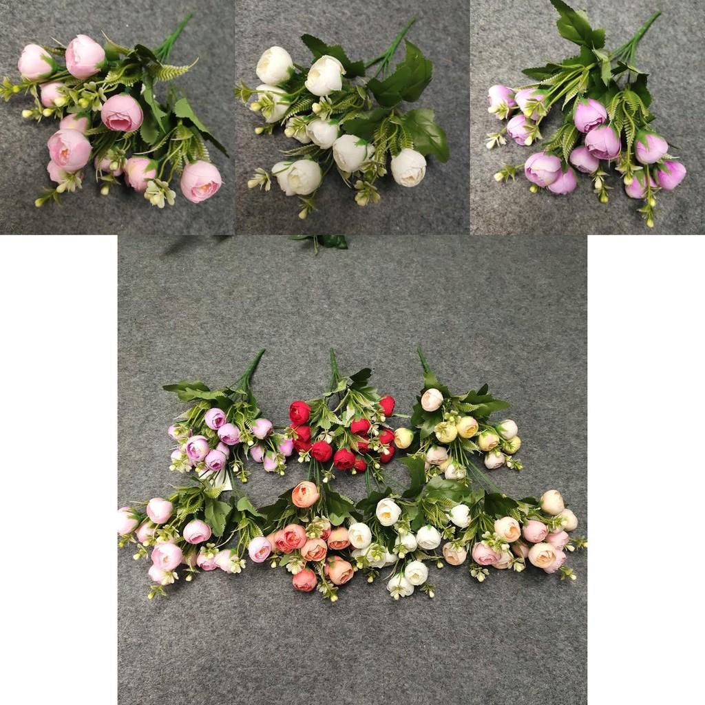 Floral Camellia Arrangement Decor Silk Flowers Weddings Props Photography