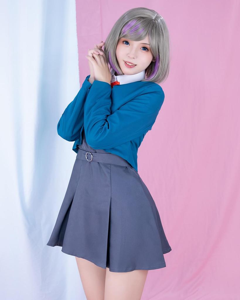 Amazing Quality Tang Keke Love Smooth Slimming Includes Wig Net Wig, Cosplay, Liella! Live! Superstar, Gray, Short, Heat-Resistant, Wig, Stylish,