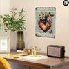 Metal Wall Sign Inspirational Quote Tin Poster 12x8 Inch for Home Office Cafe Bar Decor