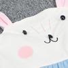 2024 New Baby Girls Summer Cotton Dress Cute Rabbit Suspenders Skirt Children Beach Casual Dresses