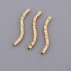 20 Pieces Style Alloy Tube Noodle Beads 1.3mm DIY Jewelry Twisted Spacer Loose for
