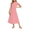 Women's Fashion Temperament Elegant Waisted Casual Dresses