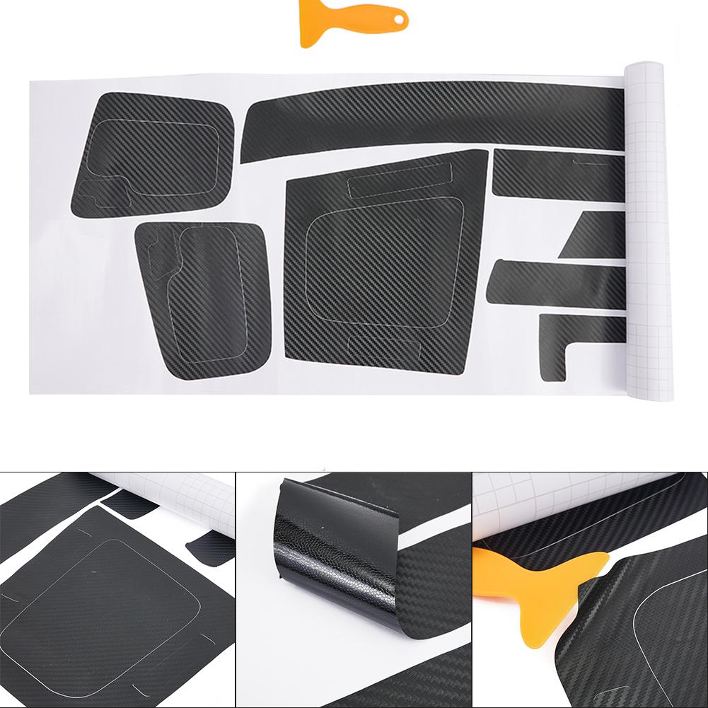 Innenraum für Armaturenbrett-Wrap-Zierleiste für BMW 3er E46 1998-2005 Kohlefaser 3D-Aufkleber