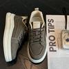 Men's Fashion Sneakers New Men Style Work Shoes Comfortable All-Match Ankle-CoveringBlack Men's Casual Sport Flat Shoes Autumn