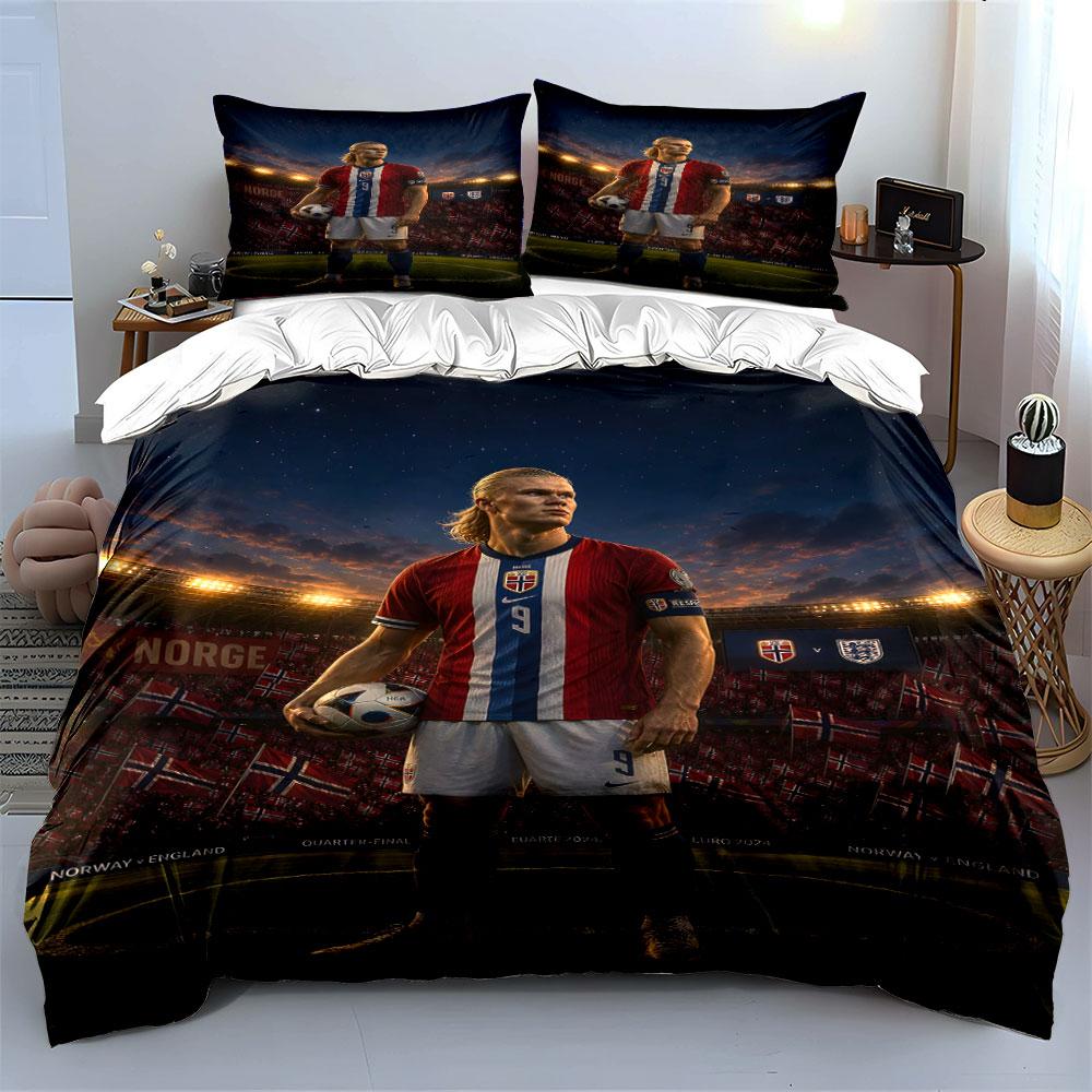 Erling with a ball patterned bedding set, duvet cover set, duvet cover and pillowcases (1*duvet cover, 2*pillowcases, filling not included)
