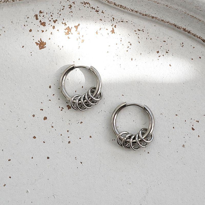 

INS Titanium Steel Men s and Women s Non-Piercing Ear Clip Ring Ear Pin