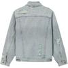 Levis Type 3 Collar Distressed Single Button Long Sleeve Denim Jacket Men Jackets Light-Blue 0016X-0000
