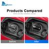 Real Hard Carbon Fiber Cover Universal For Mercedes Benz AMG C Class W463 W461 C253 W166 E300 E450 E55 Car Fuel Tank Cap Trim