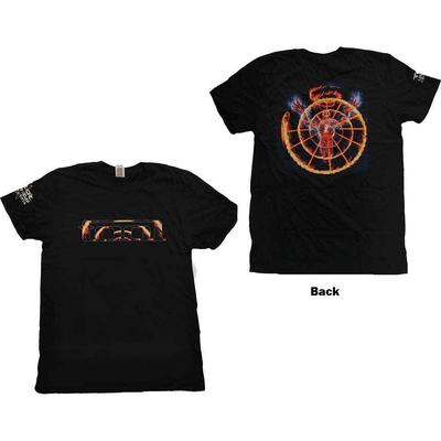 Tool Flame Spiral Herren T-Shirt Schwarz XXL, 100% Baumwolle, Regular