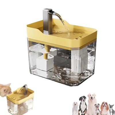 USB Automatic Water Drinking Fountain Dispenser Live Water Circulation Cat Water Bowl Removable with Pump Water Filter Silent