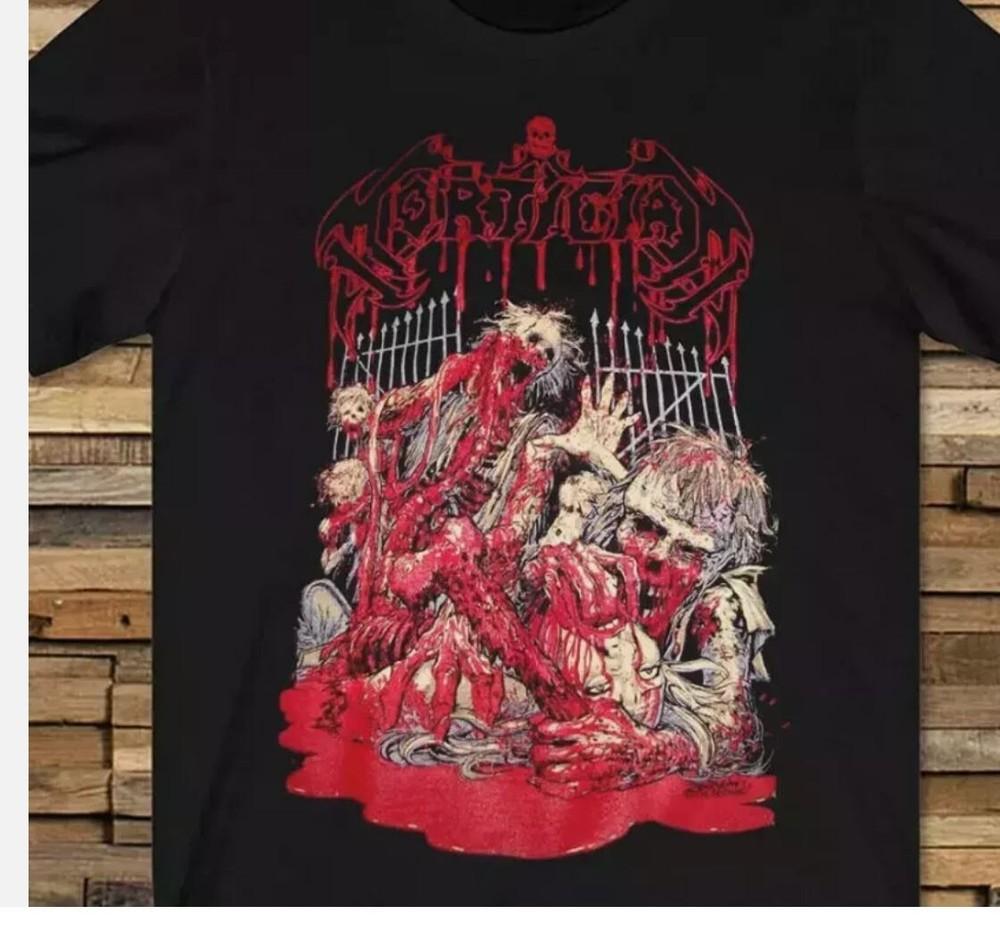 Подарок для семьи от группы Mortician Черная футболка Хлопок Все размеры Унисекс XL