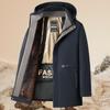 Neue verdickte Jacke für Herren im Herbst und Winter, wattierte Jacke für Jugendliche, wattierte Jacke zum Warmhalten, winddicht und warm
