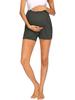 Solid Color Maternity Support Shorts - Comfortable Home and Sportswear