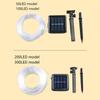 LED Solar String Lights Outdoor Solar Tube Rope Fairy Light Christmas Garland For Garden Patio Backyard Tree Holiday Decoration