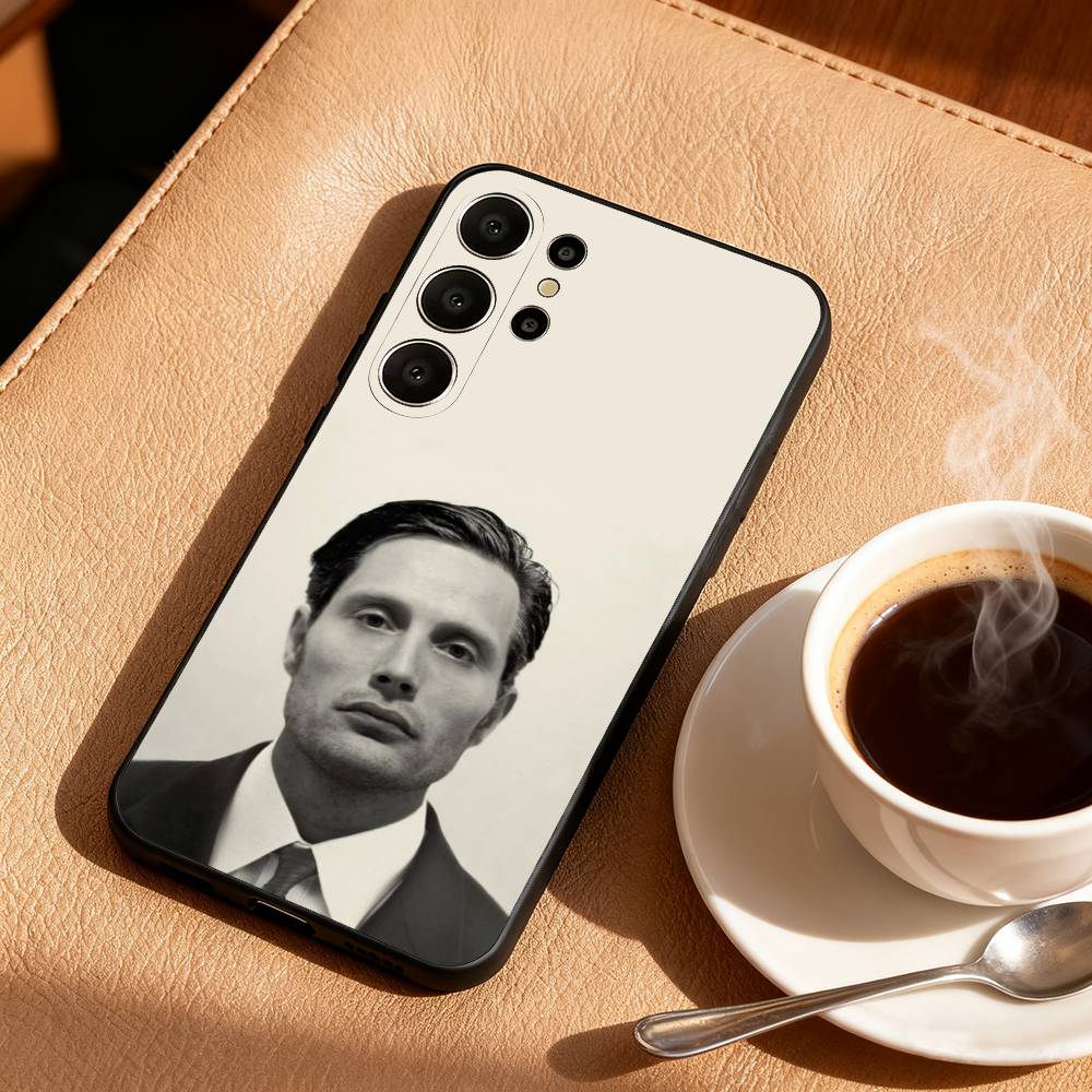 M-Mads M-Mikkelsen H-Hannibal Phone Case For Samsung S26,S25,S24,S21,S22,S23,S30,Ultra,S20,FE,Lite,10,9,Black Cover