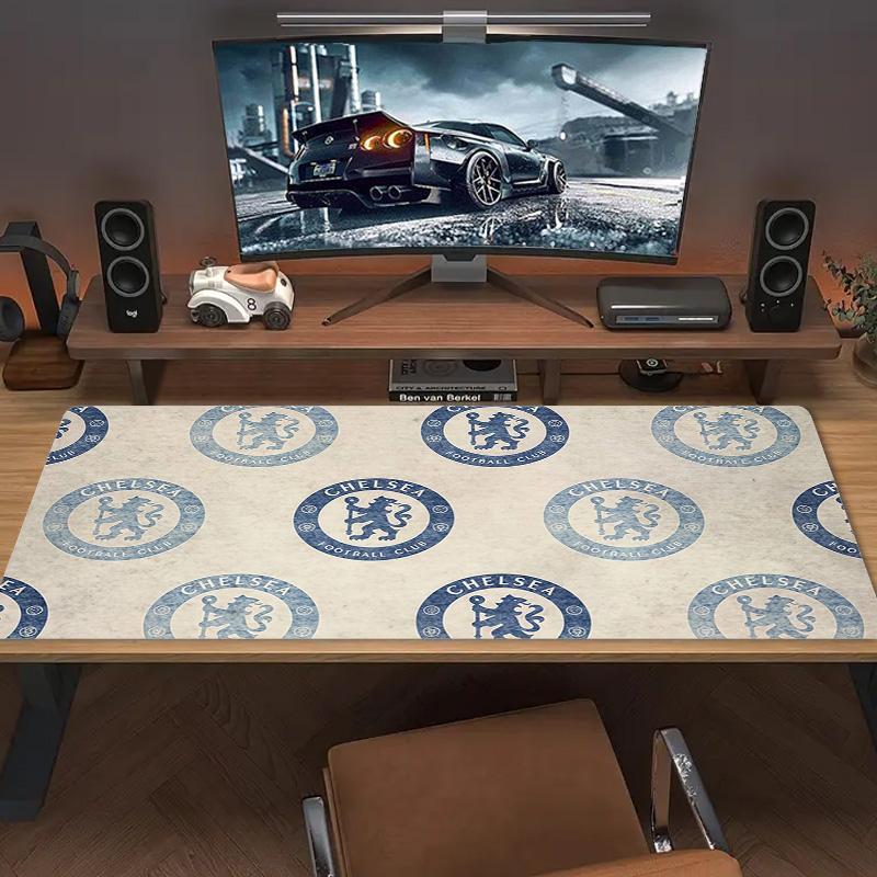Chelsea Football Club Print Cushion Non-slip Laptop Tablet Big Mousepad XXL Mat Mini PC Playmat With Lock edge