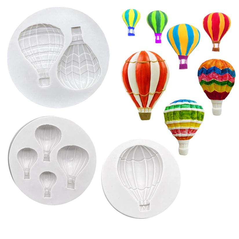Air Balloon Silicone Cake Baking Mold Sugarcraft Chocolate Cupcake Baking Mould Resin Tools Fondant Cake Decorating Tools