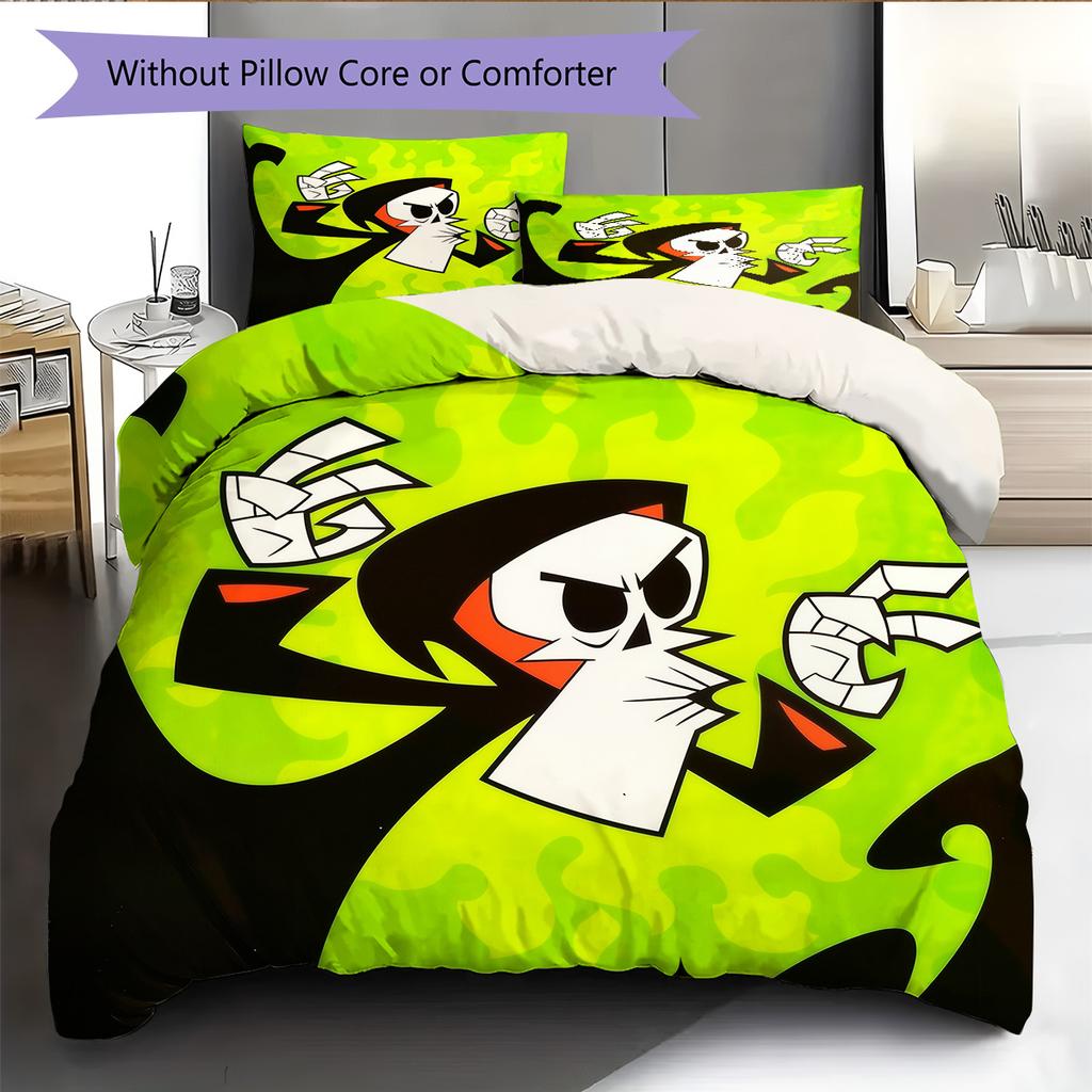 Cool Crew Pattern Bedding Quilt Set Home Decoration Gift (1 * duvet cover + 2 * pillowcase without core)