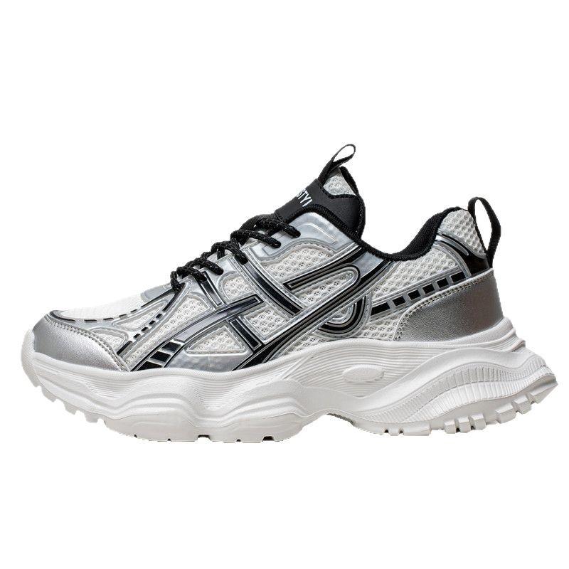 Putian men's shoes 2025 spring new student sports tide brand casual heightening soft sole shock absorption dad running tide shoes