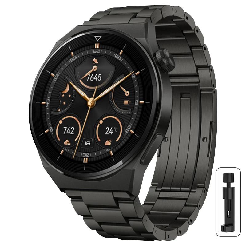 Titanium Metal Band for HUAWEI Watch GT 4 3 Pro 46mm/GT3 GT 2 46mm/GT2 Pro 22mm Wrist Strap Bracelet Watchband Quick Remove Link