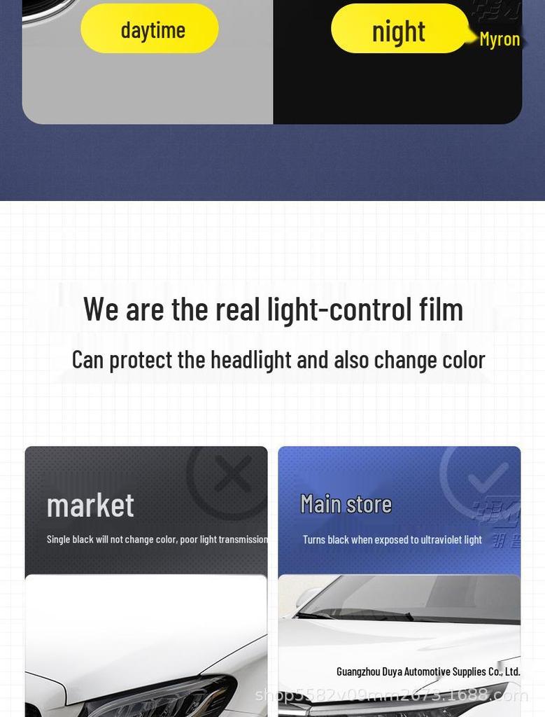 22-23 Ideal ONE/L7/L8/L9 Smoked Headlight Film: TPU Transparent Protective Film for Light Control