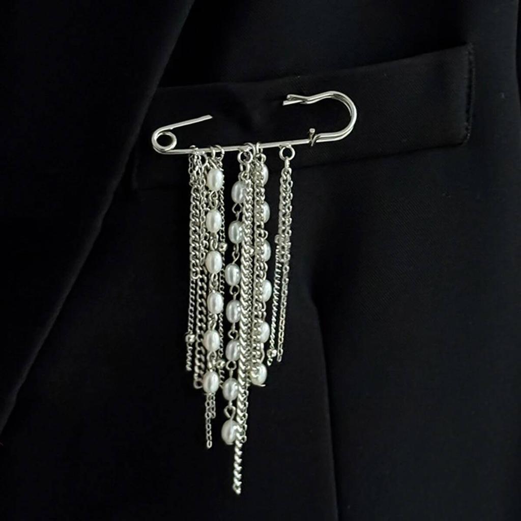 SHIXIN Fashion Irregular Tassel Chain Brooch For Women New Design Multi-Functional Pants Chain Charm Versatile Accessory Jewelry