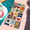 Bohemian Tile Print Towel Soft Pool Gift For Travel Gym Shower Camping Quick Dry Sports Large Beach Towels