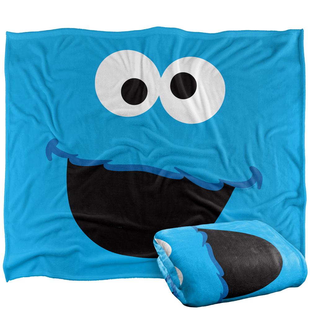Sesame Street Face Cookie Monster Blanket