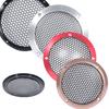 Autolautsprecher-Gitterabdeckung Schutz Metallgitter Dekorative Kreise für Klangqualität Schützt das Soundsystem des Autos