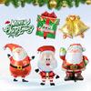 Celebrate Christmas with 18/32-Inch Aluminum Foil Balloons - Festive Santa and Snowman Decorations