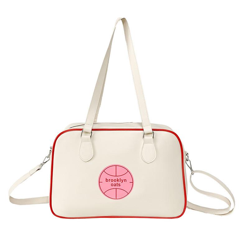 

Pu Material Casual Girl Jk Style Tote Bag With Zipper Closure For Daily Use