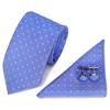 7.5Cm Business Tie Men'S Tie Set, Wedding Polyester Tie Gift Box