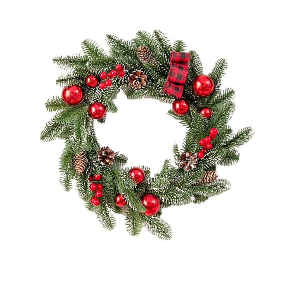Pinecones Xmas Tree Garland DIY Window Hanging Decor Pendant Wall Hanging Floral Wreath  Window