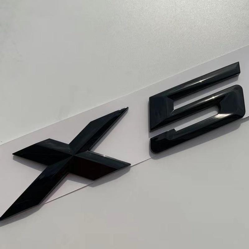 3D ABS Αυτοκόλλητο Μαύρο Ματ Χρωμιωμένο Γράμμα Για Πορτμπαγκάζ Αυτοκινήτου BMW X5 Λογότυπο X5 Γράμματα Αυτοκόλλητα Σήμα Σήμα E70 E53 F15 G05 Αξεσουάρ