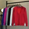 Spring and Autumn Coat New Knitted Sweater Wool Cardigan Korean Style Women's Top Plus Size Outerwear