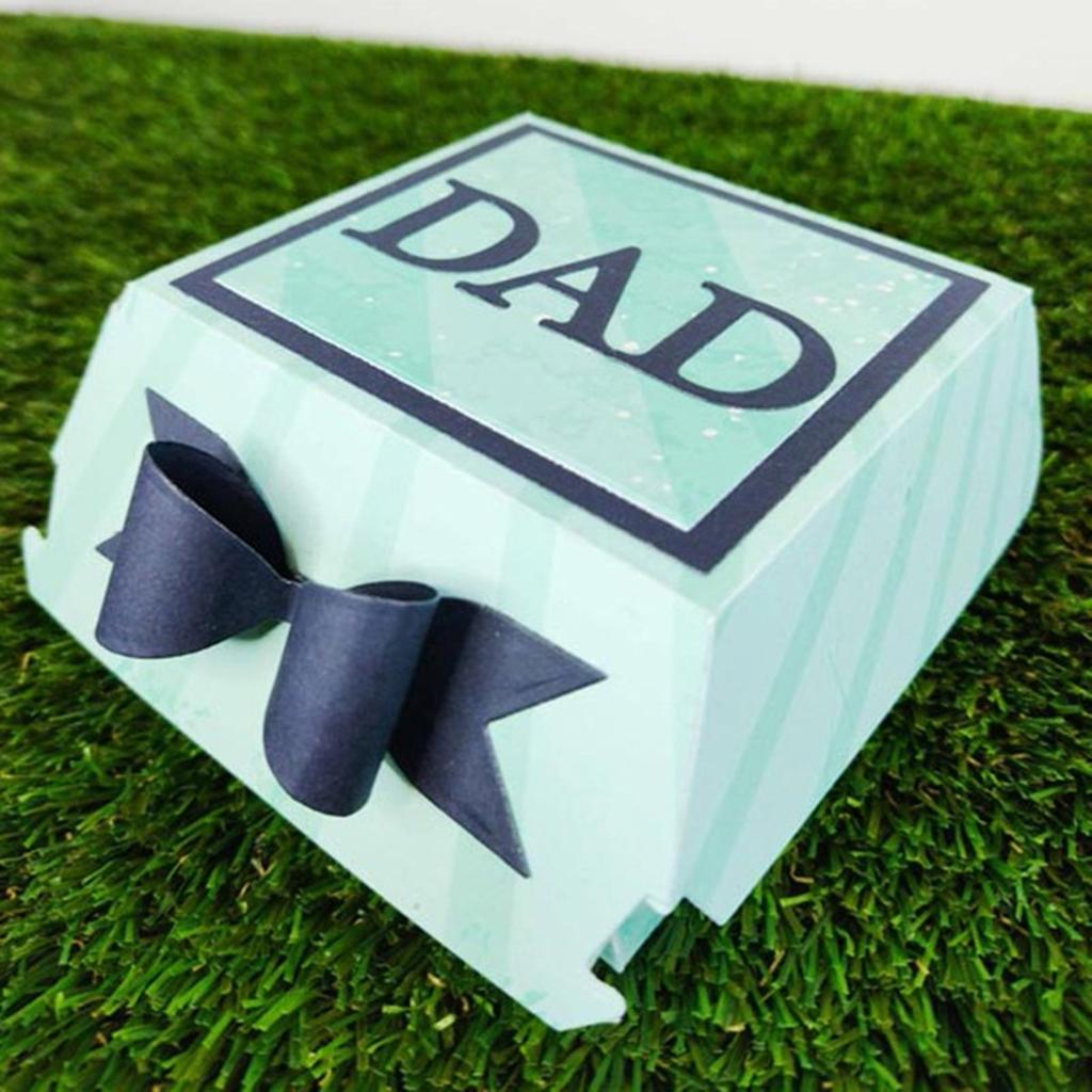Metal Cutting Dies Hamburger Box Die Cuts Templates Molds Embossing Stencils for Album Scrapbooking Paper Decoration