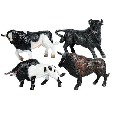 Cattle Decorative Figures Realistic Farm Animal Figurines Small Animals Educational Toys for Kids Home Decor