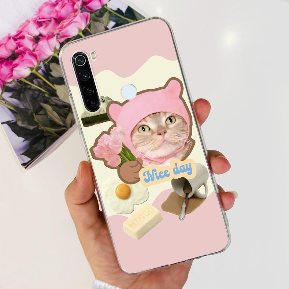 For Xiaomi Redmi Note 8 Case Cute Cartoon Soft Silicone Phone Cases For Xiaomi Redmi Note 8T 8 t Cover On Redmi Note8 Back Coque